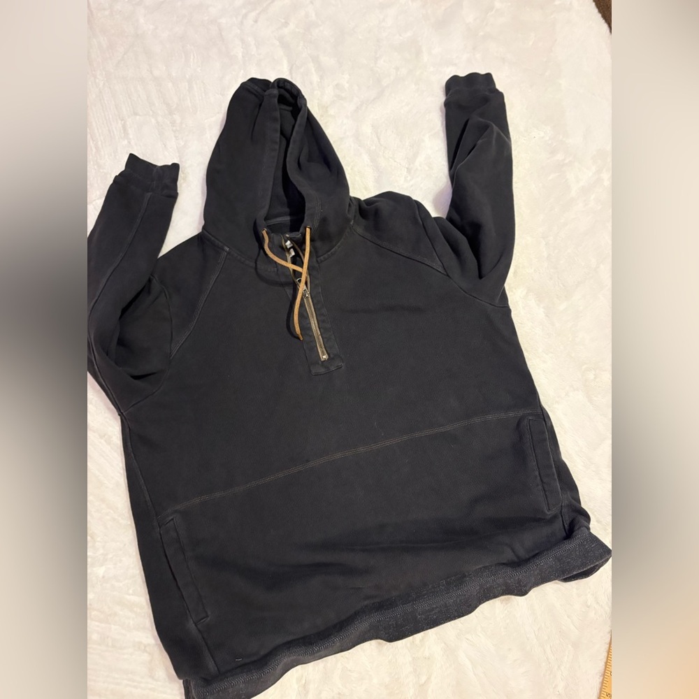 Black Hoodie with Brown Drawstrings Xl work wear career